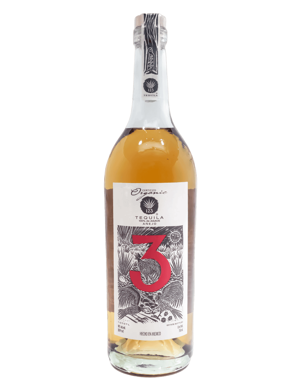 123 Organic Tequila Anejo - 750ML Anejo