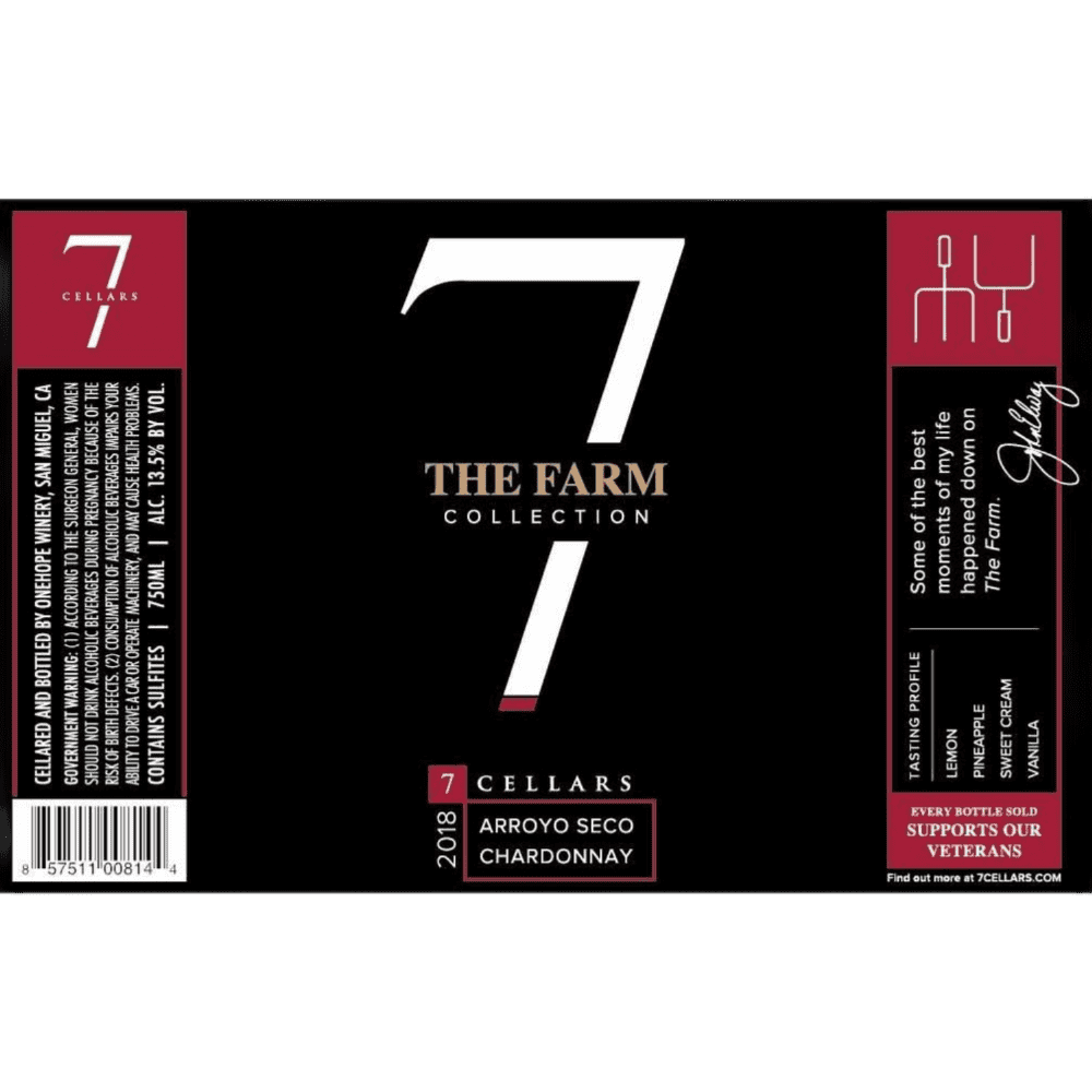7 Cellars The Farm Collection Arroyo Seco Chardonnay - 750ML Chardonnay