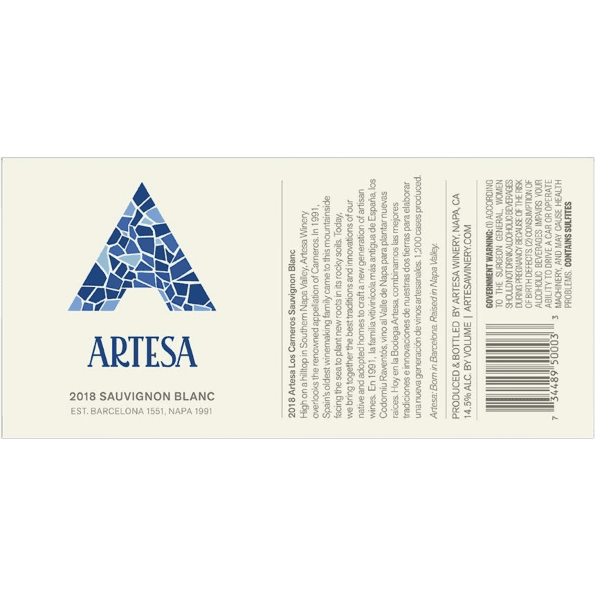 Artesa Napa Valley Sauvignon Blanc - 750ML Sauvignon Blanc