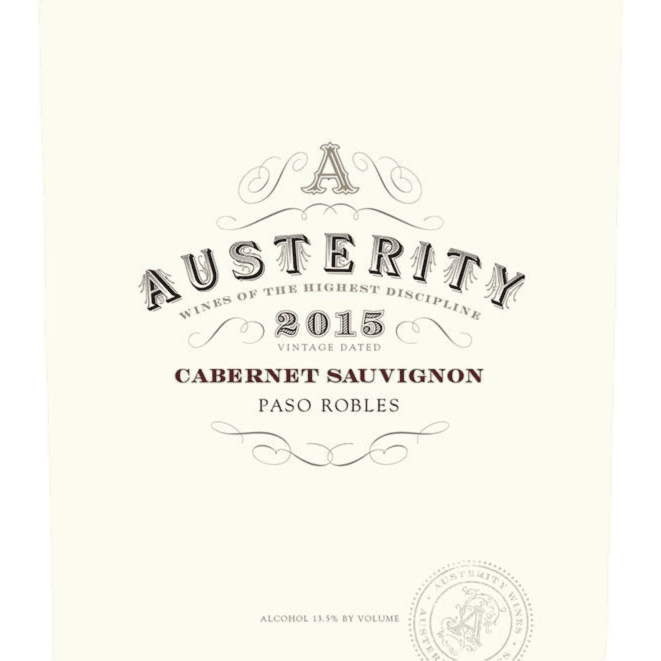 Austerity Paso Robles Cabernet Sauvignon - 750ML Cabernet Sauvignon