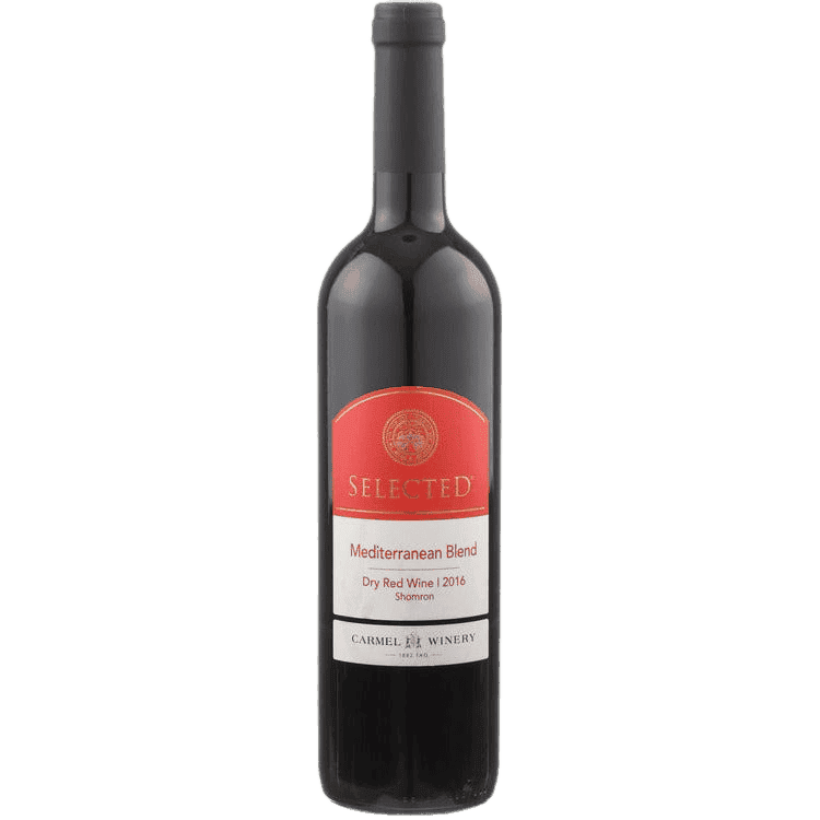 Carmel Winery Red Wine Mediterranean Blend Selected Shomron - 750ML