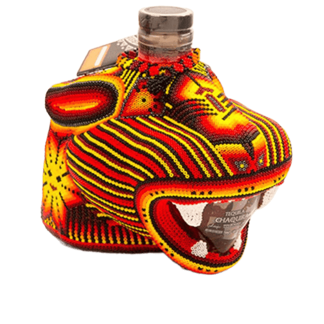 Chaquira Beaded Jaguar Anejo Tequila - 750ML