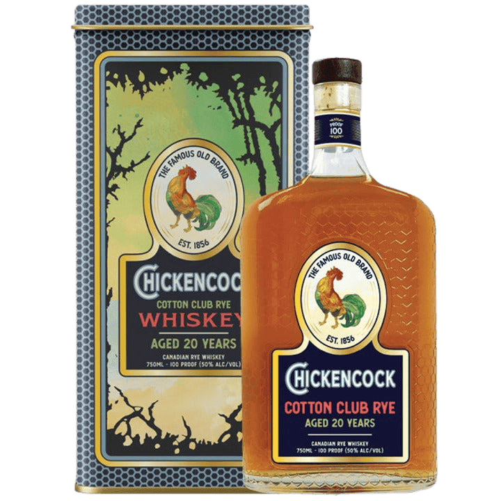 Chicken Cock 20 Years Old Cotton Club Canadian Rye Whiskey - 750ML