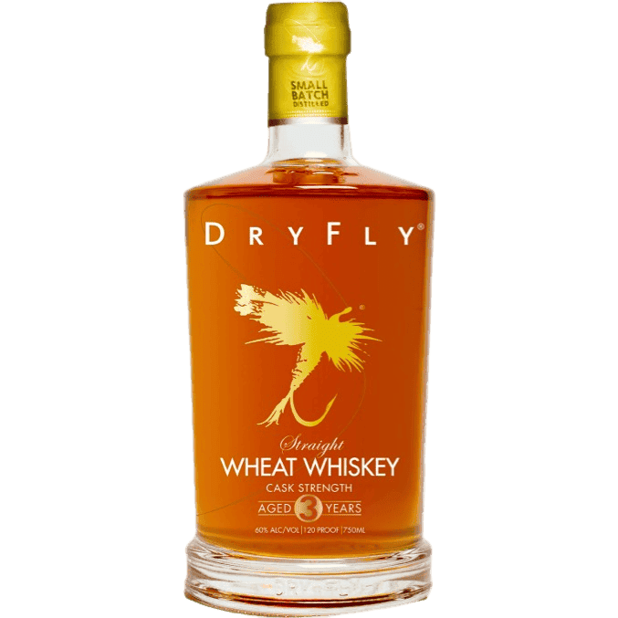 Dry Fly Distilling 3 Years Old Cask Strength Straight Wheat Whiskey 120 Proof - 750ML
