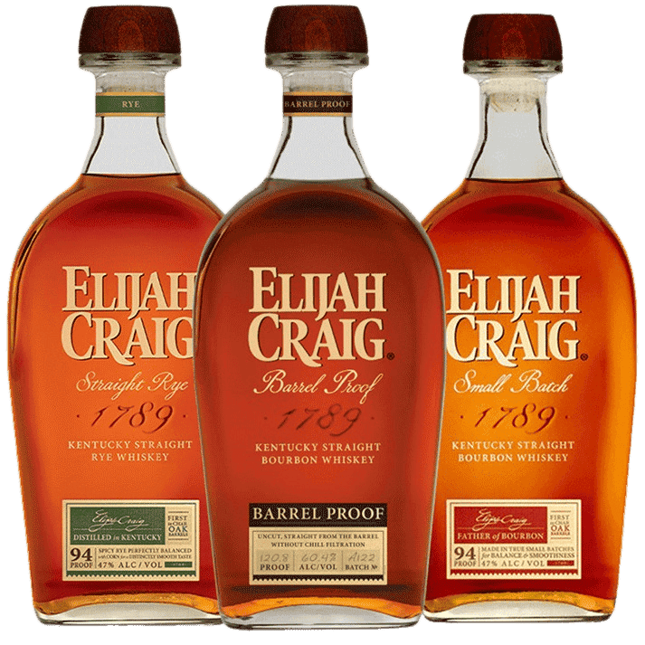 Elijah Craig Barrel Proof A122, Elijah Craig Small Batch, & Elijah Craig Rye Bundle - 750ML