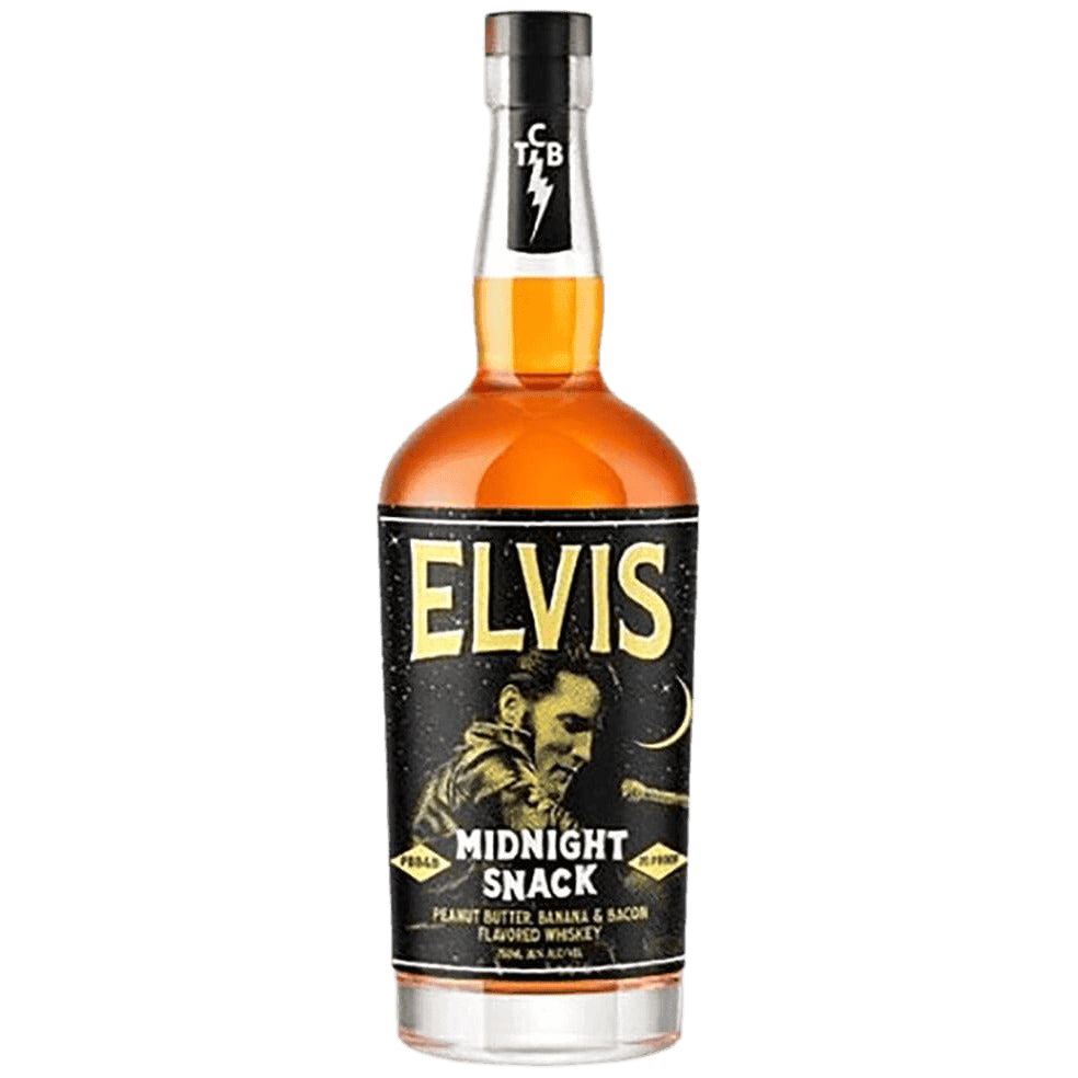 Elvis Midnight Snack Peanut Butter, Banana & Bacon Flavored Whiskey - 750ML