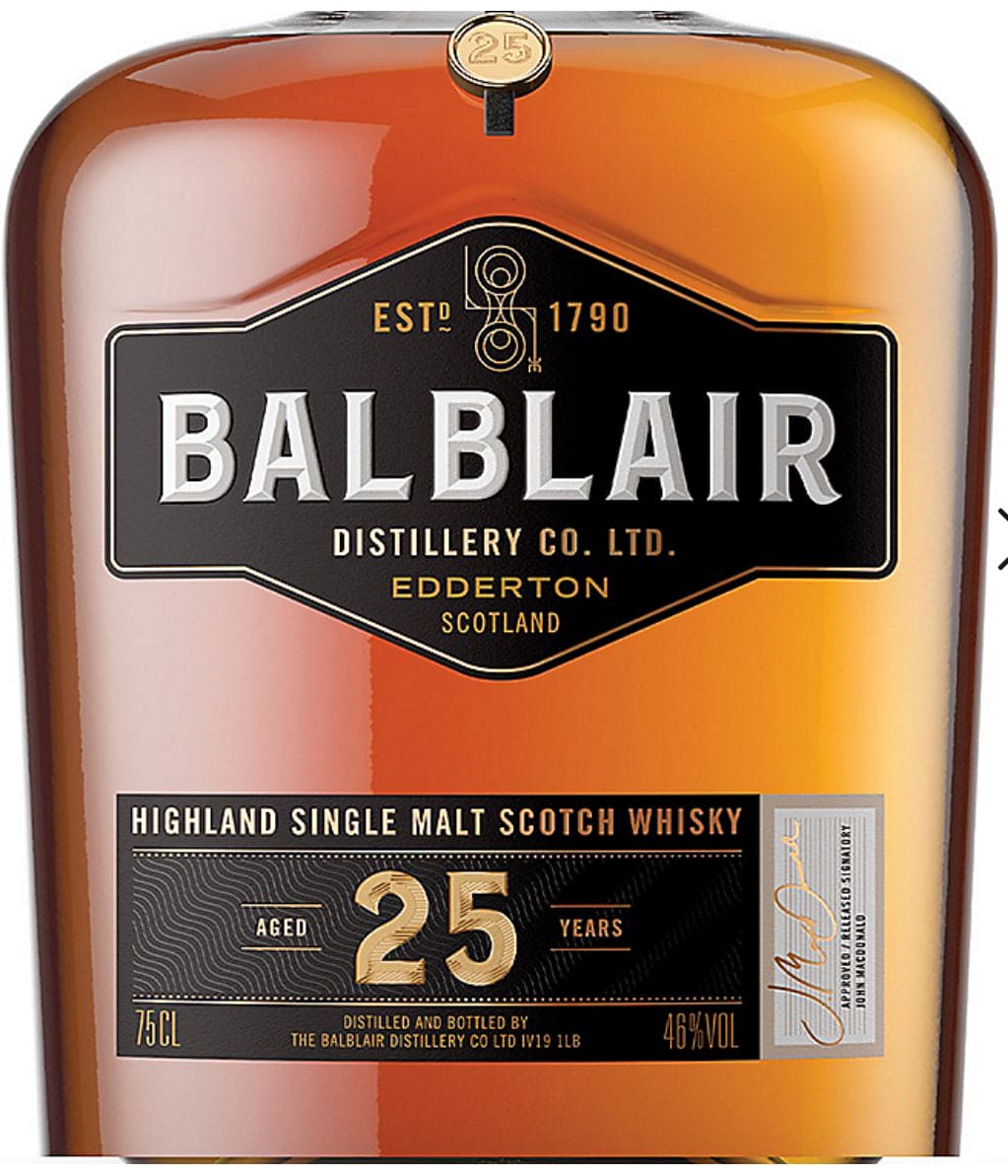 Balblair Single Malt Scotch 25 Year - 750ML