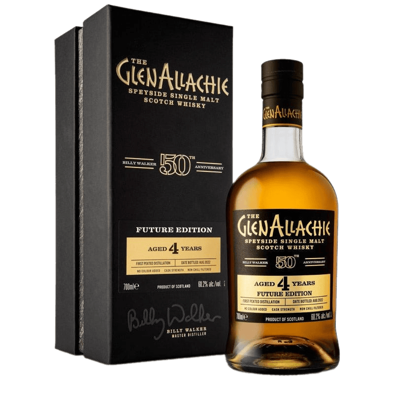 GlenAllachie Billy Walker 50th Anniversary Future Edition Peated 4 Year Old Scotch Whisky - 750ML