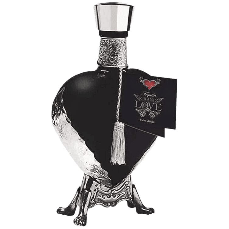 Grand Love Black Heart Anejo Tequila - 750ML
