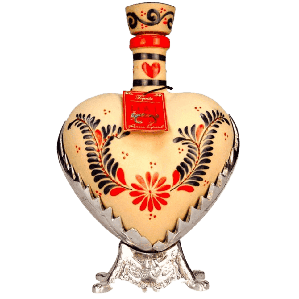 Grand Love Ceramic Red Heart Extra Anejo - 750ML