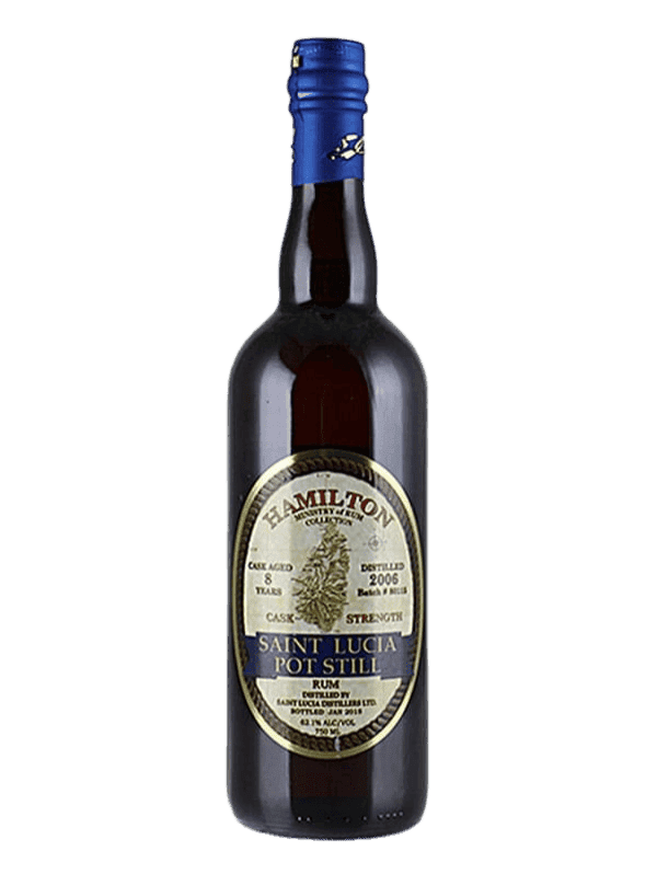 Hamilton St. Lucia Cask Strength 8 Year Old Rum - 750ML