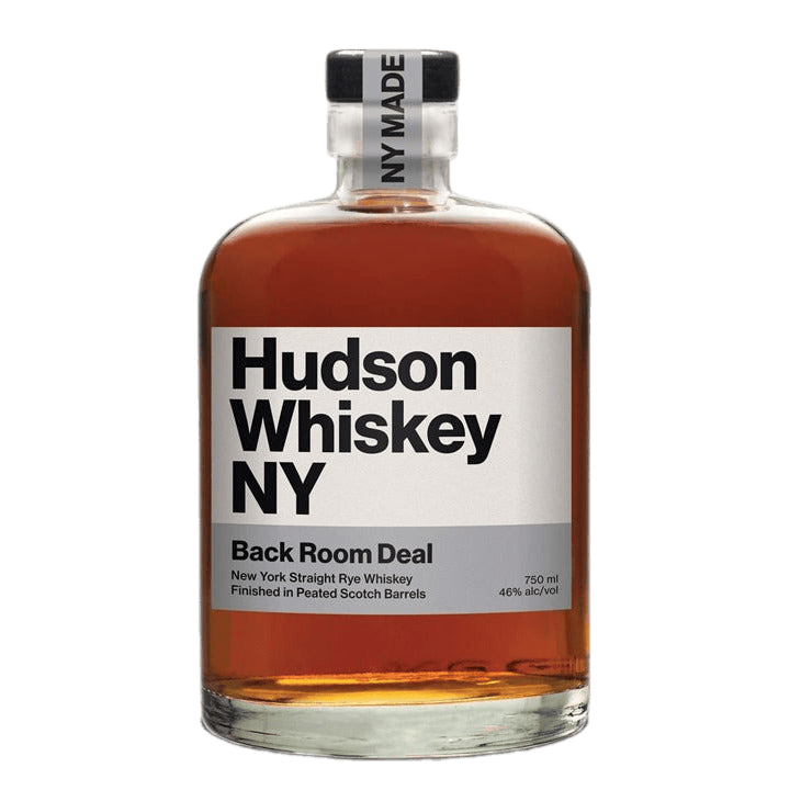 Hudson Whiskey Back Room Deal New York Straight Rye Whiskey Finished In Peated Scotch Barrels - 750ML