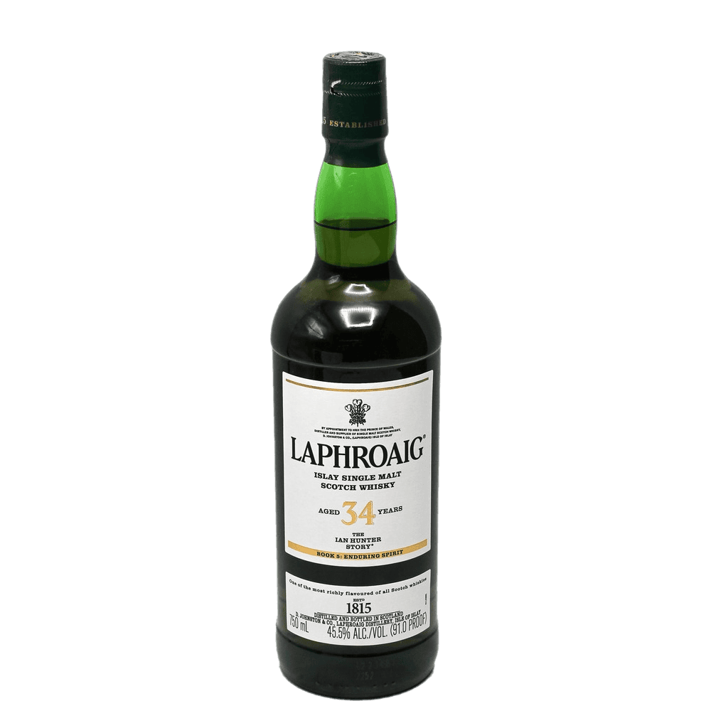 Laphroaig 34 Year The Ian Hunter Book 5: Enduring Spirit Single Malt Scotch Whisky - 750ML