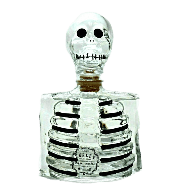 Los Azulejos Skelly Clear Bottle Blanco Tequila - 750ML
