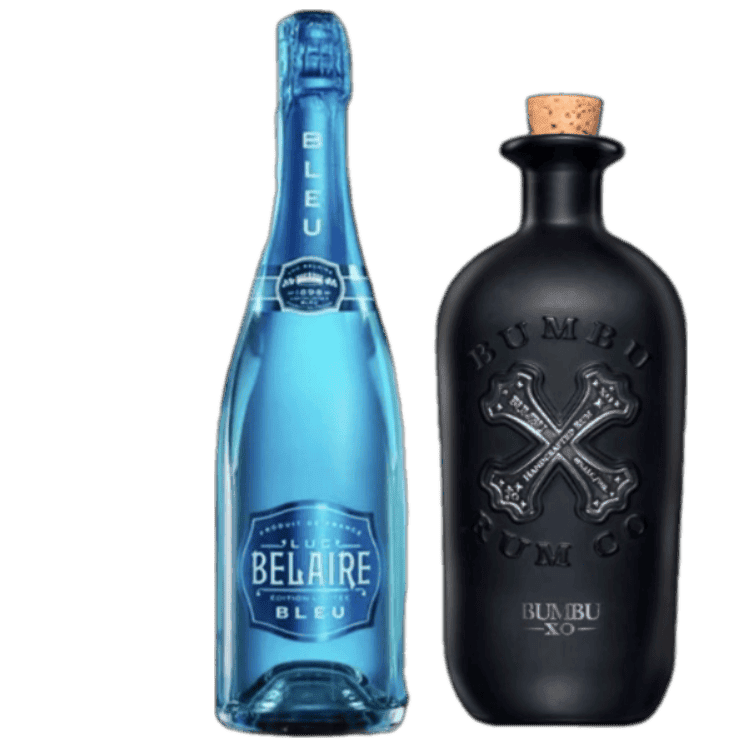 Luc Belaire Bleu & Bumbu XO Rum Bundle
