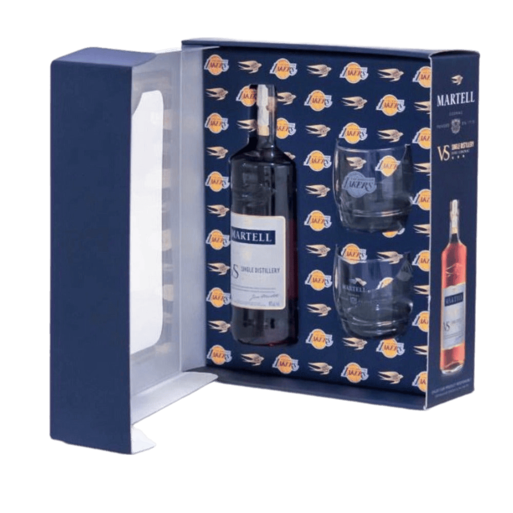 Martell Cognac VS with Lakers Glass Gift Set - 750ML