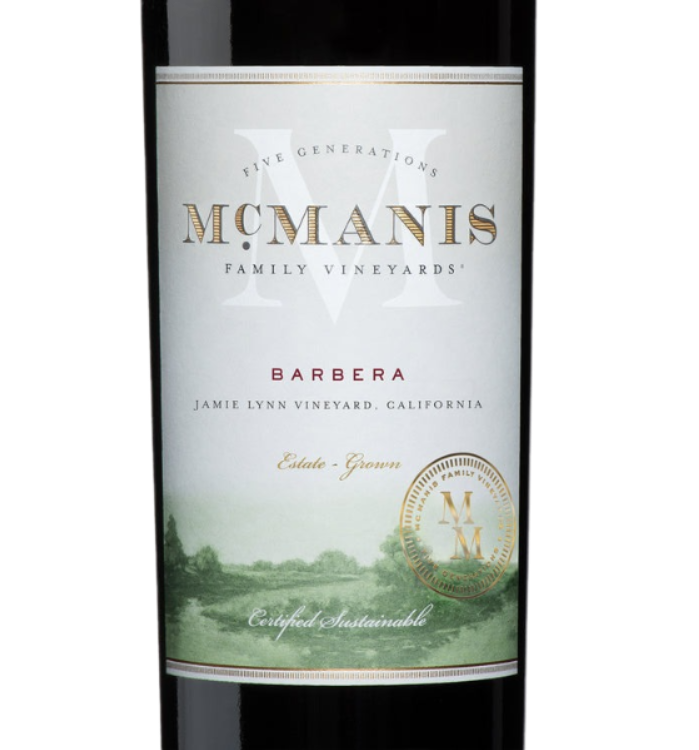 Mcmanis Family Vineyards Barbera Jamie Lynn Vineyard California - 750ML