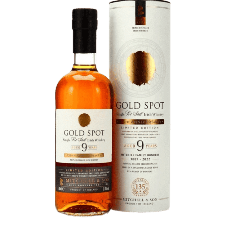 Mitchell & Son Gold Spot 9 Year Old Single Pot Still Irish Whiskey - 750ML
