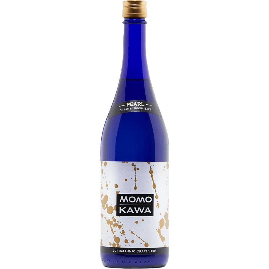 Momokawa Pearl Nigori Genshu Sake - 750ML