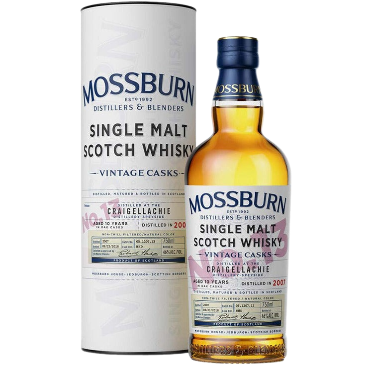 Mossburn Single Malt Scotch Craigellachie Distillery Vintage Casks No. 13 10 Yr - 750ML