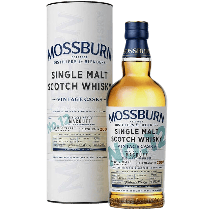 Mossburn Single Malt Scotch Macduff Distillery Vintage Casks No.12 10 Yr - 750ML