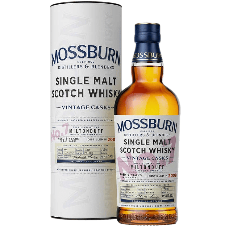 Mossburn Single Malt Scotch Miltonduff Distillery Vintage Casks No. 7 9 Yr - 750ML