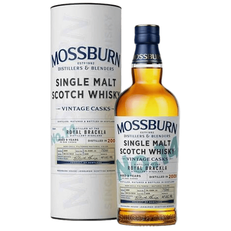 Mossburn Single Malt Scotch Royal Brackla Distillery Vintage Casks No. 14 9 Yr - 750ML