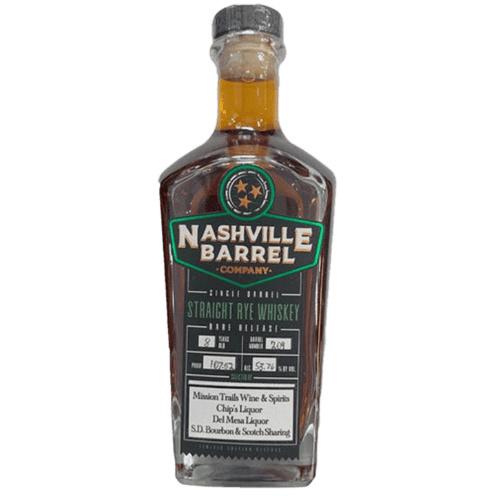 Nashville Barrel Company Single Barrel Rye Whiskey 'Rye Burgundy' - 750ML