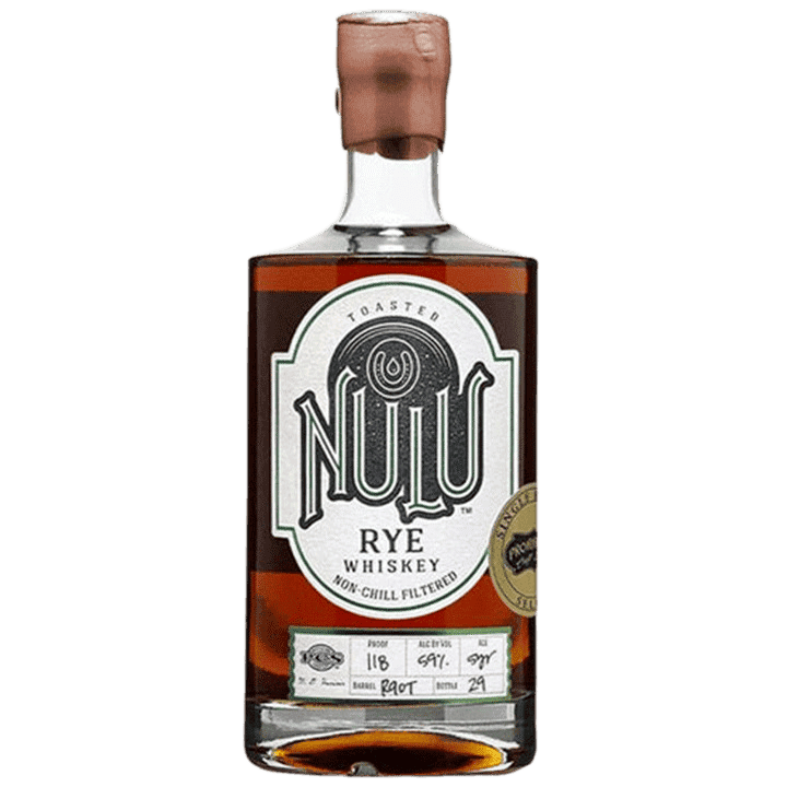 Nulu Toasted Barrel 'Prohibition Craft Spirits' 5 Year Old Single Barrel Select Rye Whiskey - 750ML
