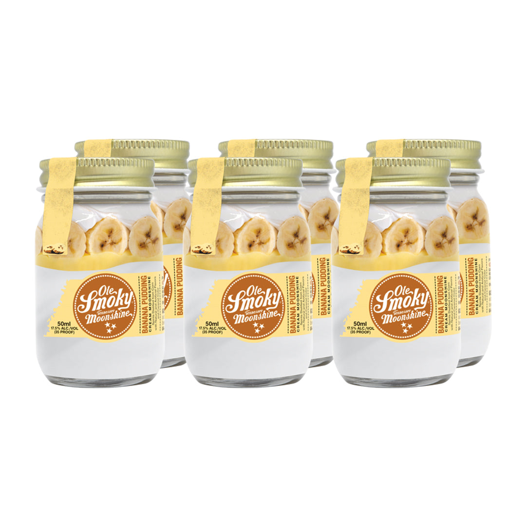 Ole Smoky Banana Pudding Cream Moonshine Mini 50ML 6-Pack