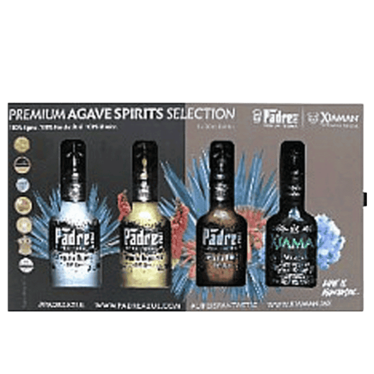 Padre Azul & Xiaman Mezcal 50ml 4pack Gift Set - 750ML