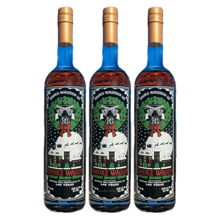 Smoke Wagon Straight Bourbon Christmas 2023 Limited Edition 3 Pack - 750ML