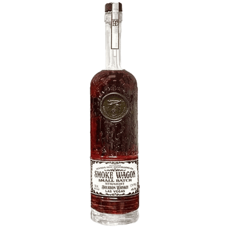 Smoke Wagon Uncut Unfiltered Bourbon Whiskey White Label - 750ML