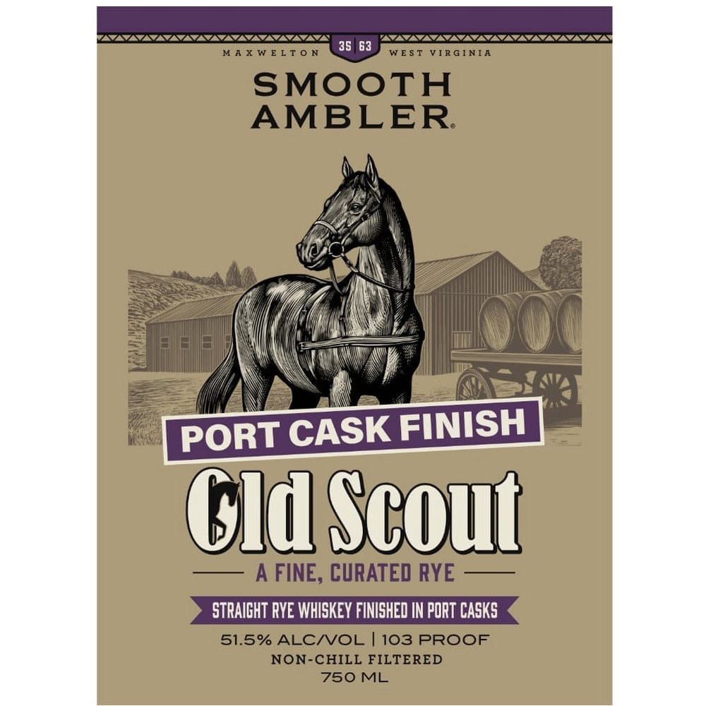 Smooth Ambler Old Scout Port Cask Finished Straight Rye - 750ML