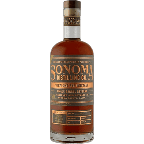 Sonoma Distilling Single Barrel Straight Rye Whiskey Cask Strength - 750ML