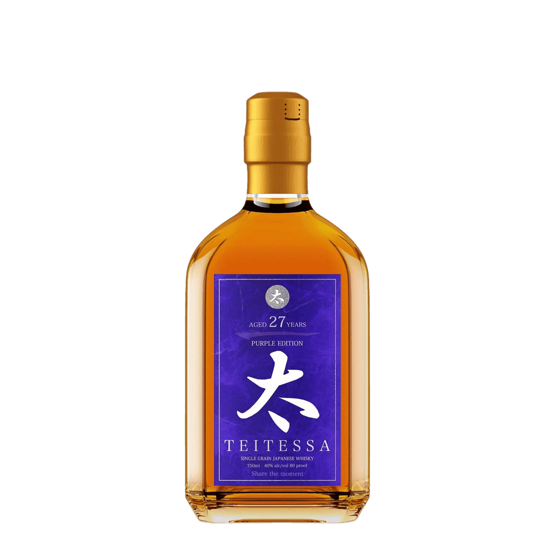 Teitessa Purple Edition 27 Years Old Single Grain Japanese Whiskey - 750ML