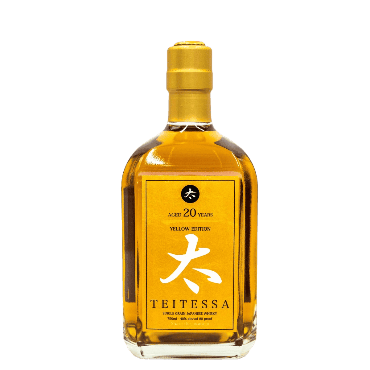 Teitessa Yellow Edition 20 Years Old Single Grain Japanese Whiskey - 750ML