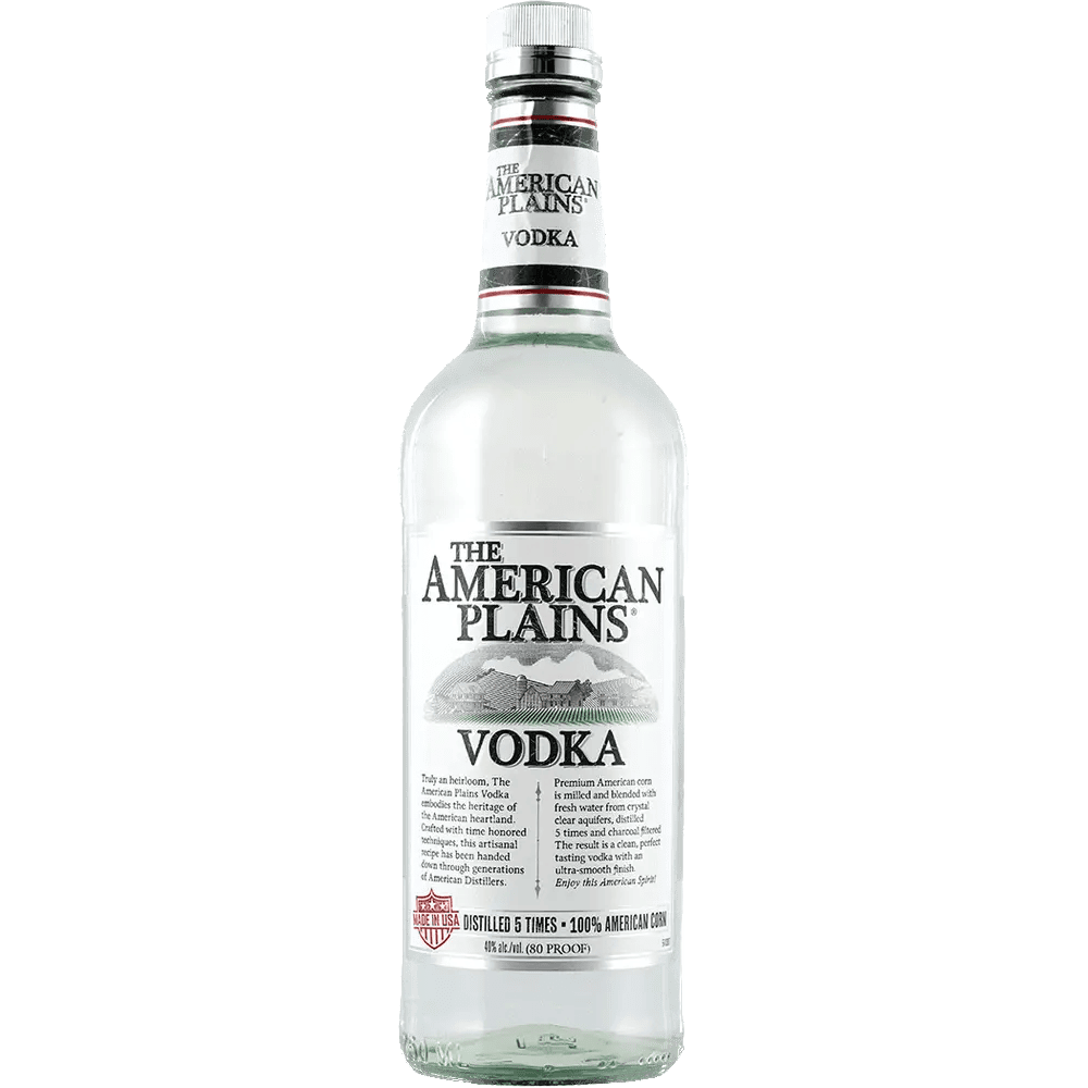 The American Plains Vodka Real Liquor