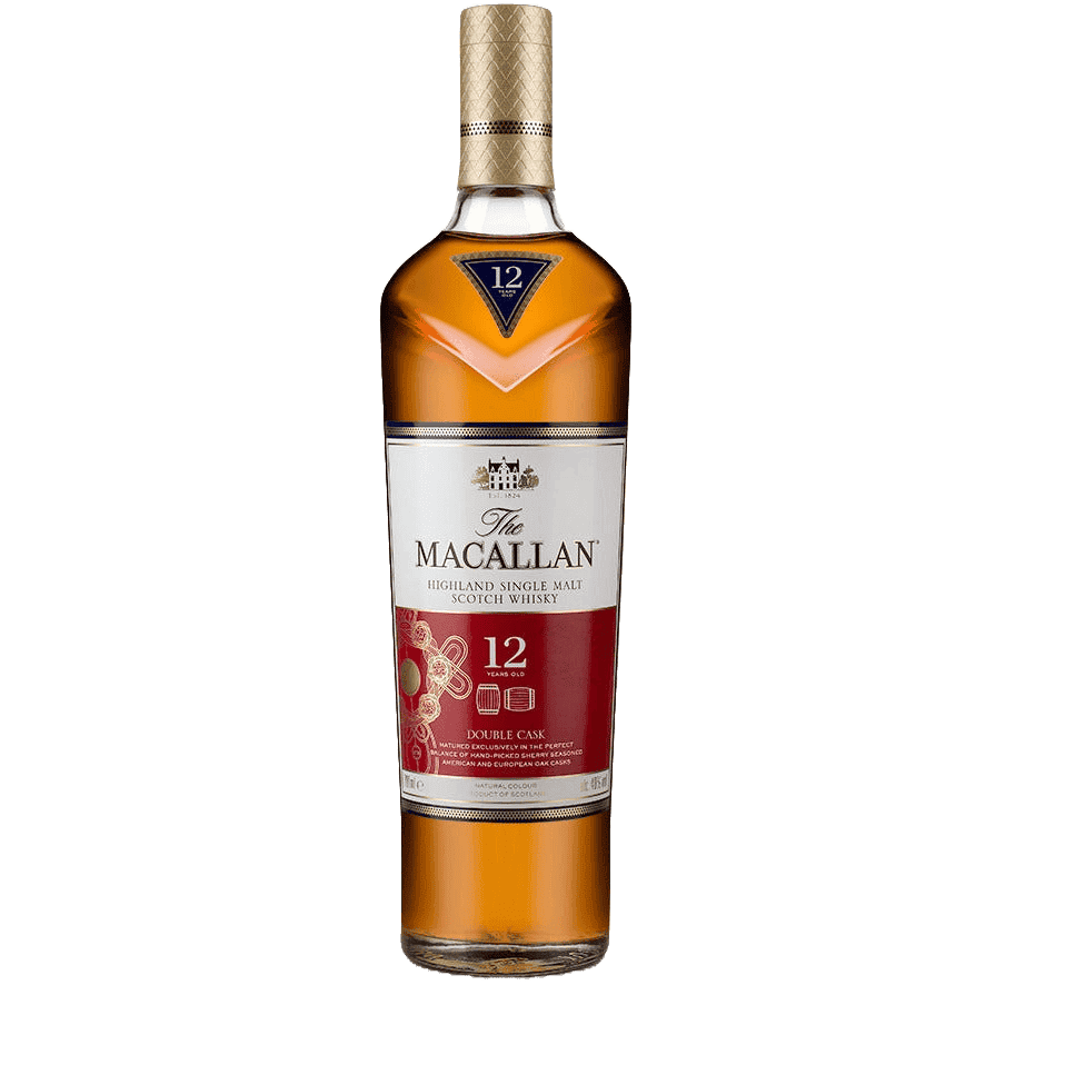 The Macallan 12 Years Old Double Cask Highland Single Malt Scotch Whiskey Lunar New Year Edition 2020 - 750ML