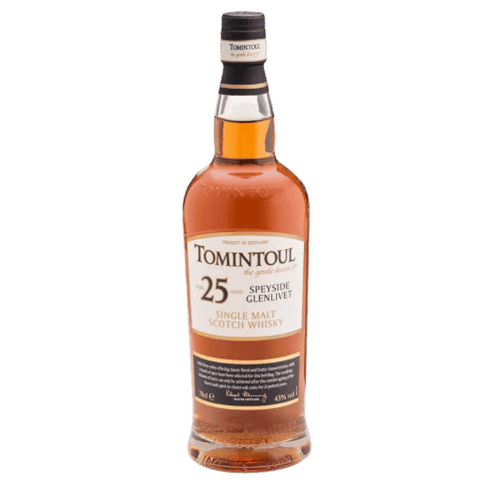 Tomintoul 25 Year Old Speyside Glenlivet Single Malt Scotch Whisky 86 Proof - 750ML