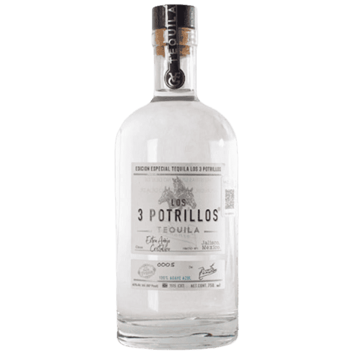 Tres Potrillos Tequila Triple Distilled Blanco - 750ML