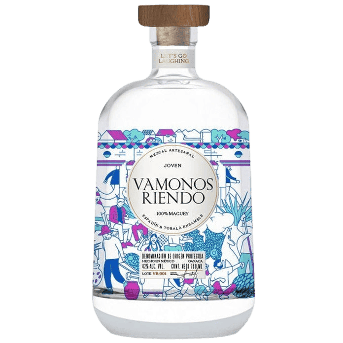 Vamonos Riendo Mezcal Ensamble Espadín & Tobalá Joven Mezcal Artesanal 100% Maguey - 750ML