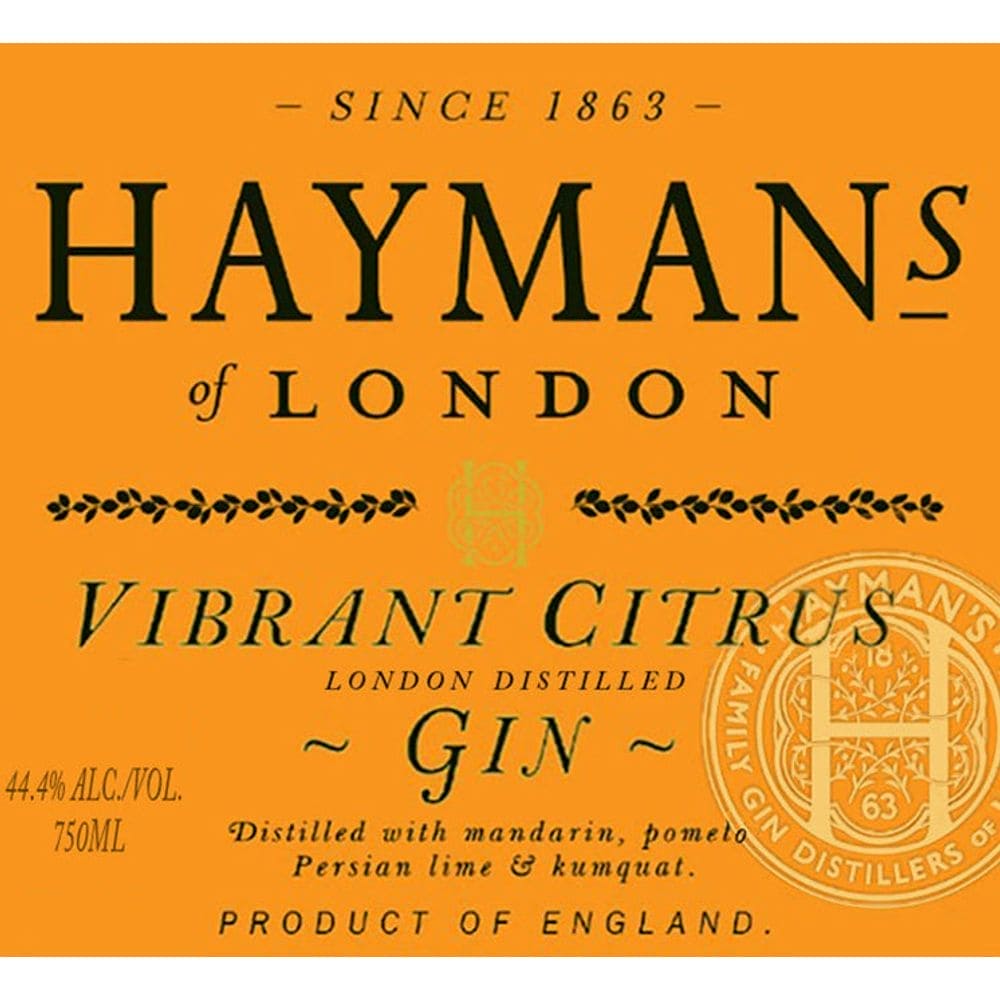 Hayman's Vibrant Citrus Gin - 750ML