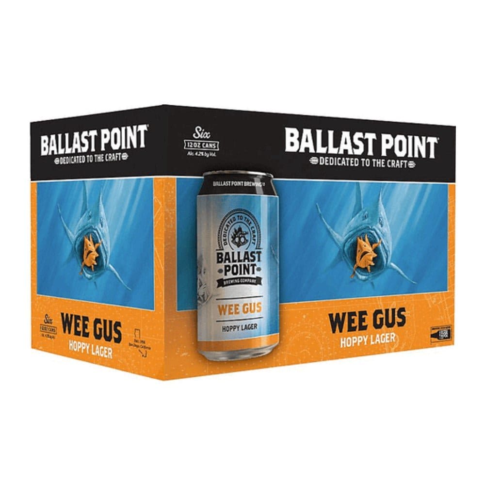 Ballast Point Wee Gus Hoppy Lager Beer 6pk