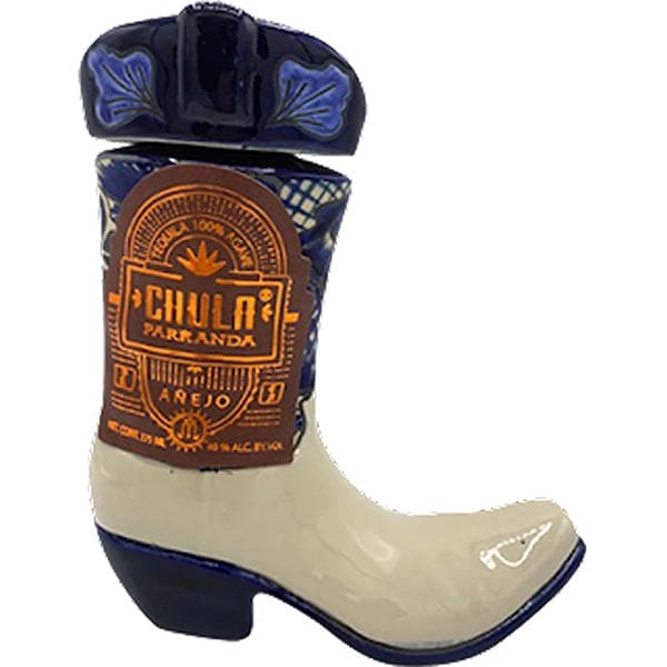 Chula Parranda Ceramic Boot Extra Anejo Tequila Real Liquor