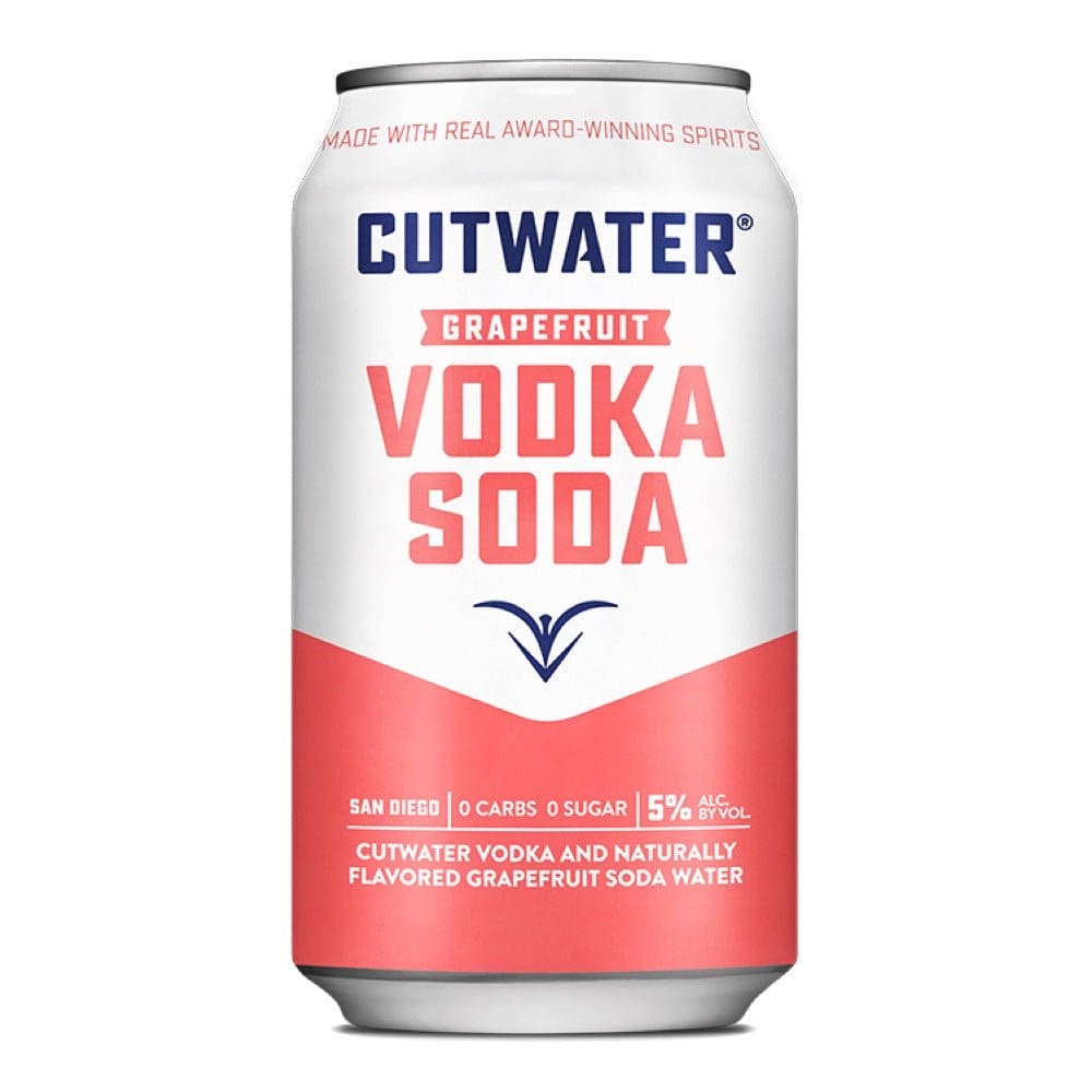 Cutwater Grapefruit Vodka Soda Cocktail 4pk - Liquor Daze