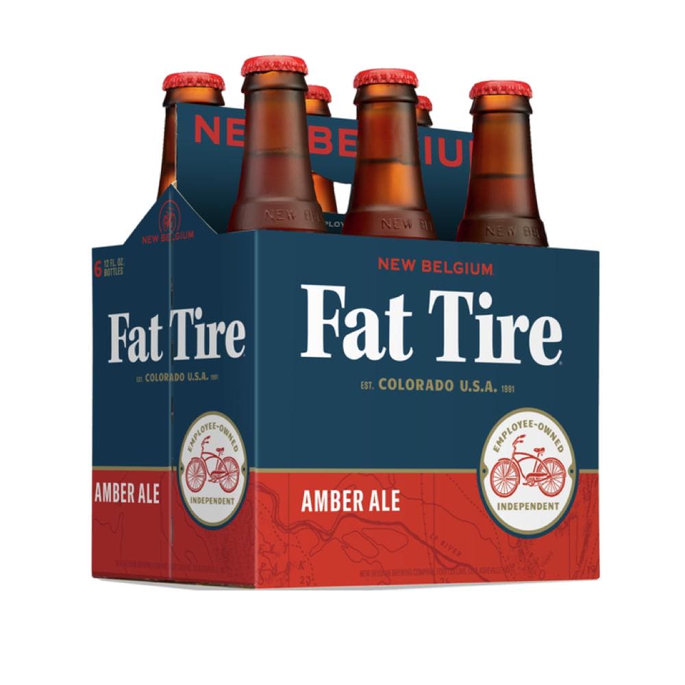 New Belgium Fat Tire Amber Ale Beer 6pk