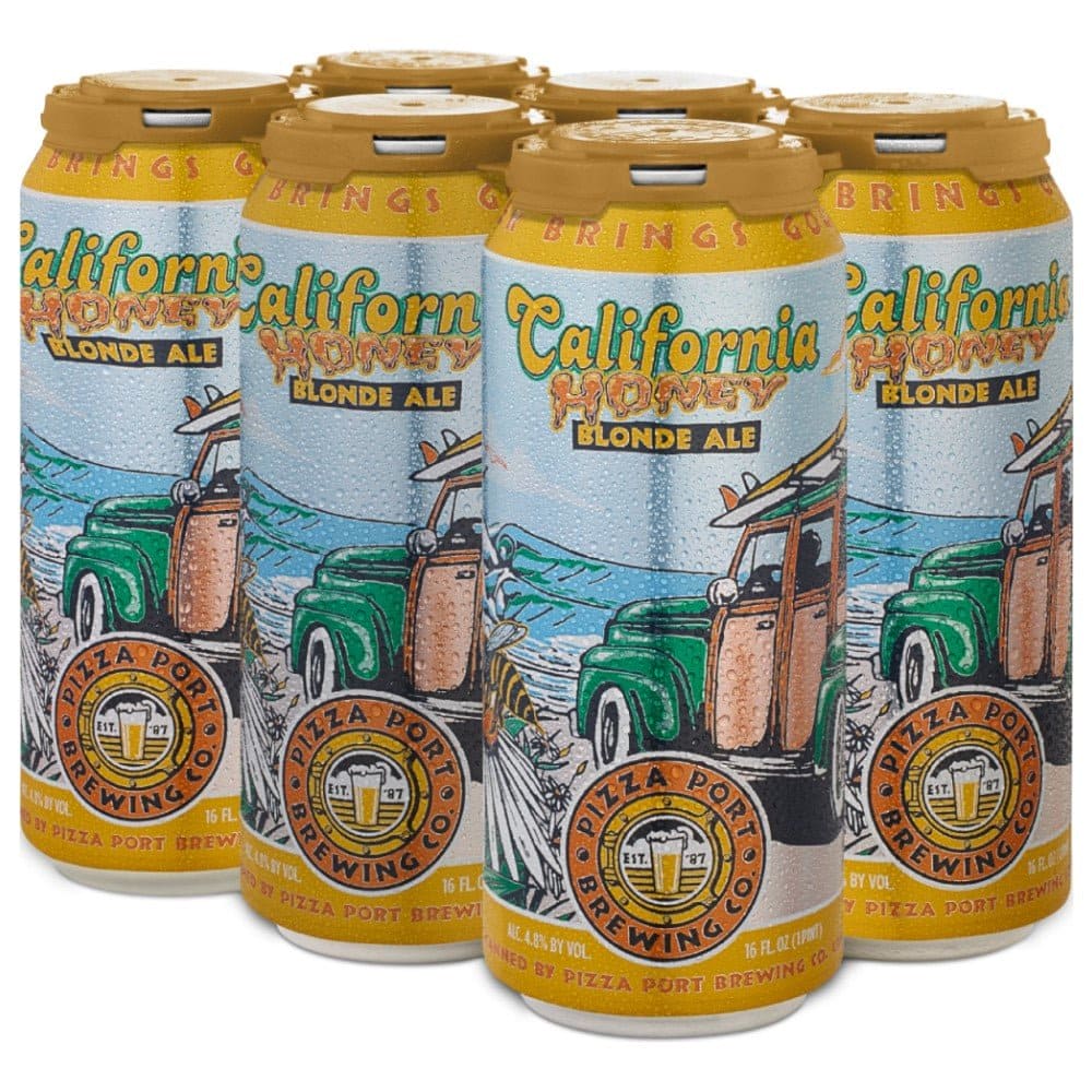 Pizza Port Brewing Co California Honey Blonde Ale Beer 6pk