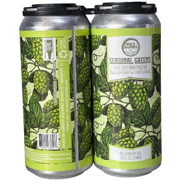 Wild Barrel Seasonal Greens Hazy IPA Beer