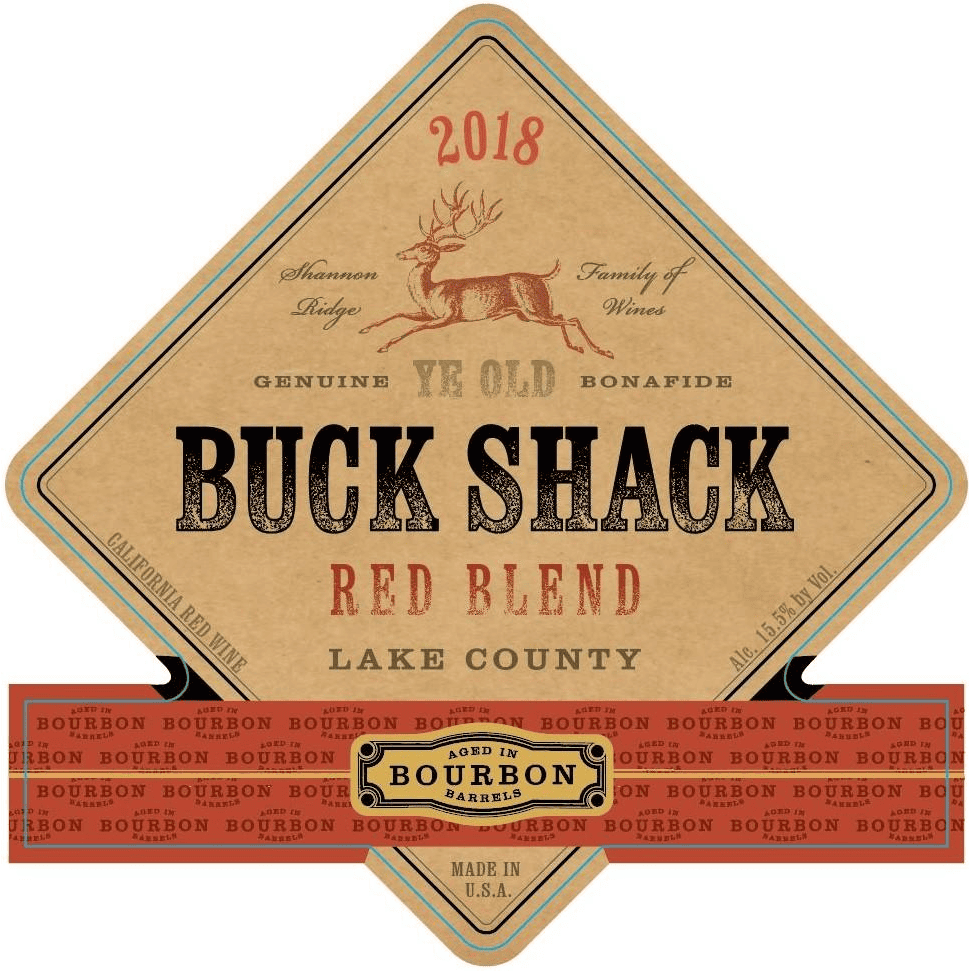 Buck Shack Lil' Fatty Lake County Bourbon Barrel Red Blend 750ml 